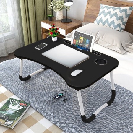 Foldable Laptop Table {Black  color}