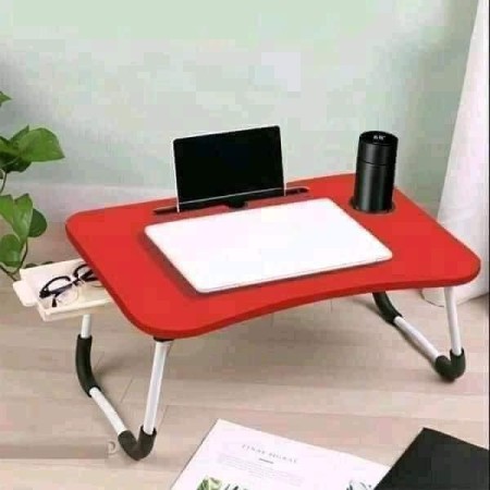 Foldable Laptop Table {Red  color + Dawar }