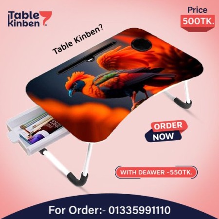 Foldable Laptop Table with Dawar { kokatil   }