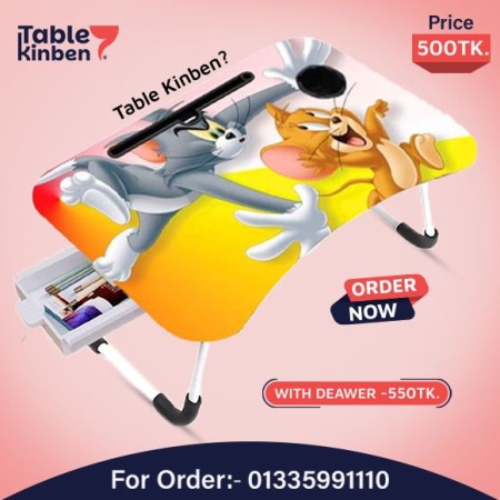 Foldable Laptop Table with Dawar {Toom and Jeery   }