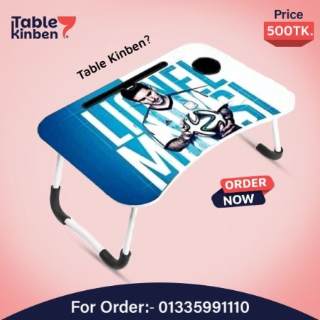 Foldable Laptop Table with Dawar { Messi  }
