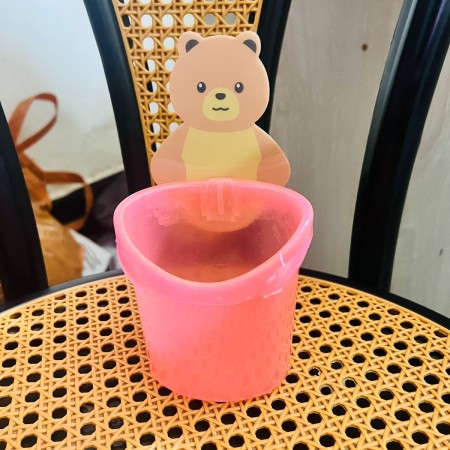 Panda Brush Holder ( pink Color)